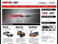 Tablet Screenshot of partslogix.com